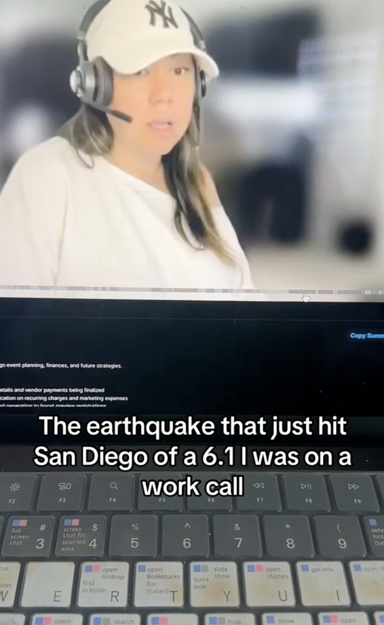 woman talking on a zoom call